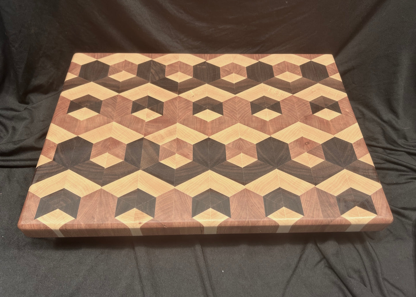 3-D End Grain Cutting Board