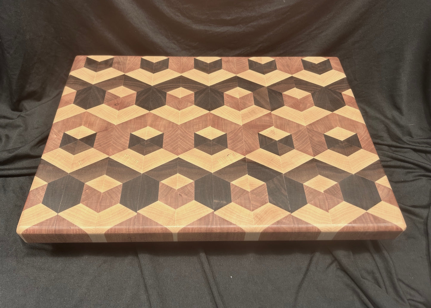 3-D End Grain Cutting Board