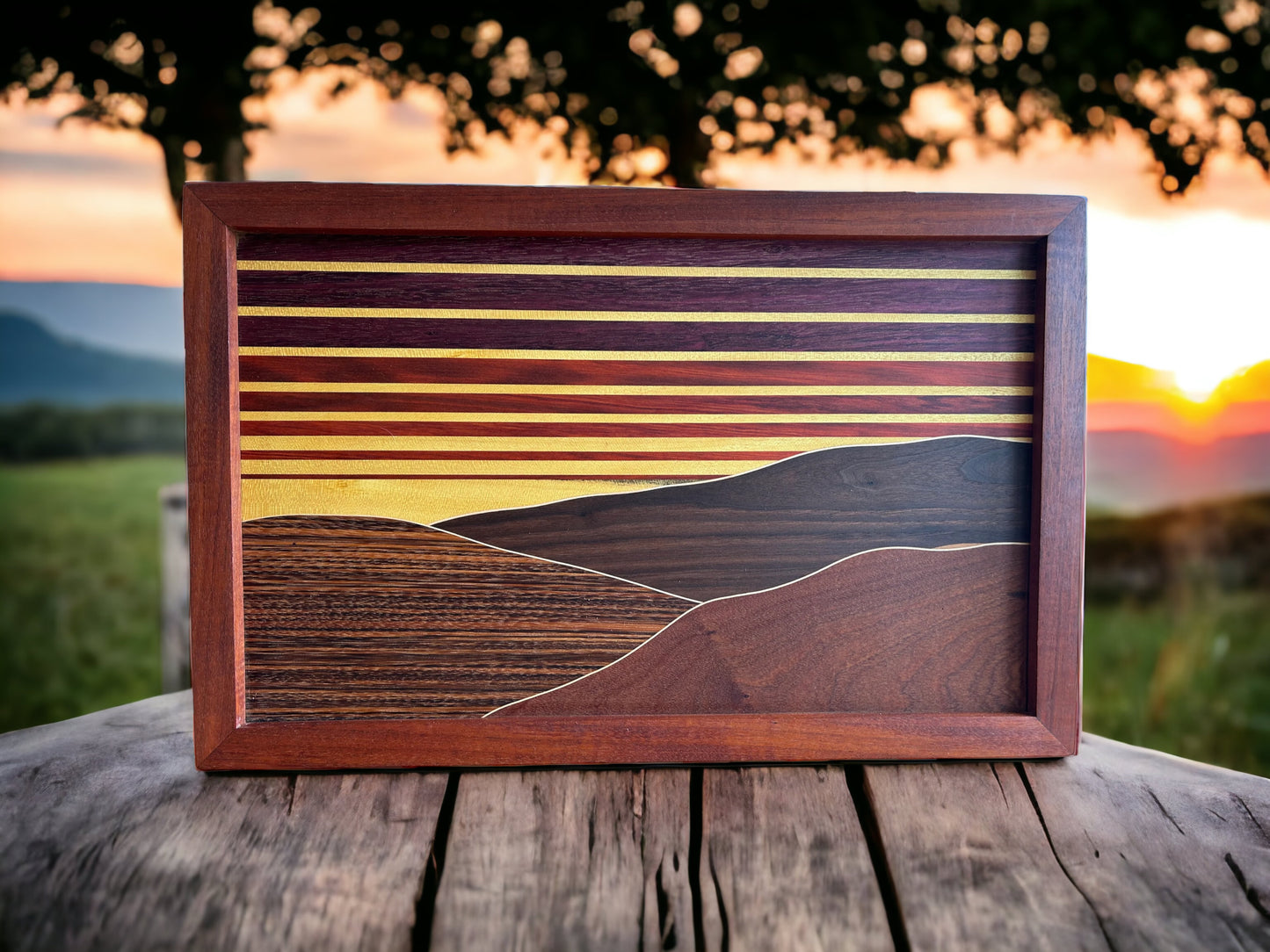 Sunset Mountains Wall Hanging