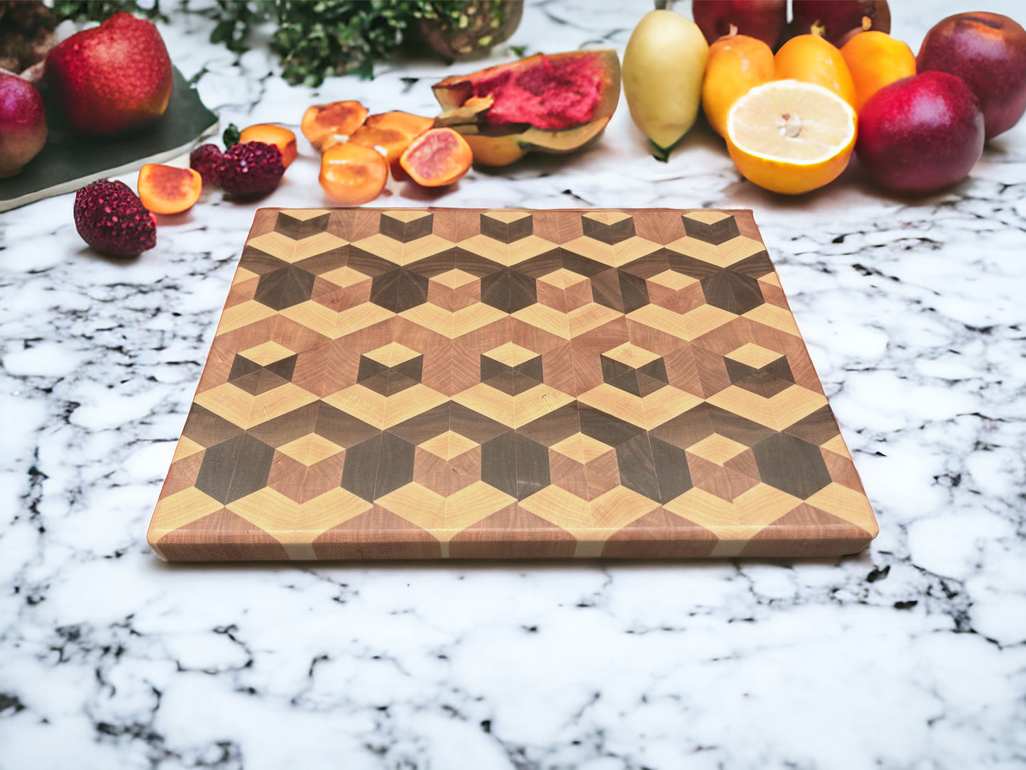 3-D End Grain Cutting Board